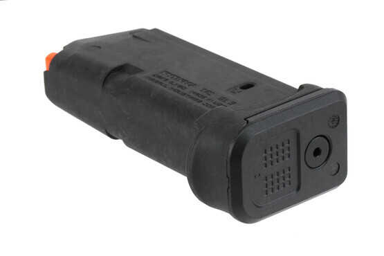Magpul Industries G26 12 round magazine has a paint pen dot matrix on the floor plate